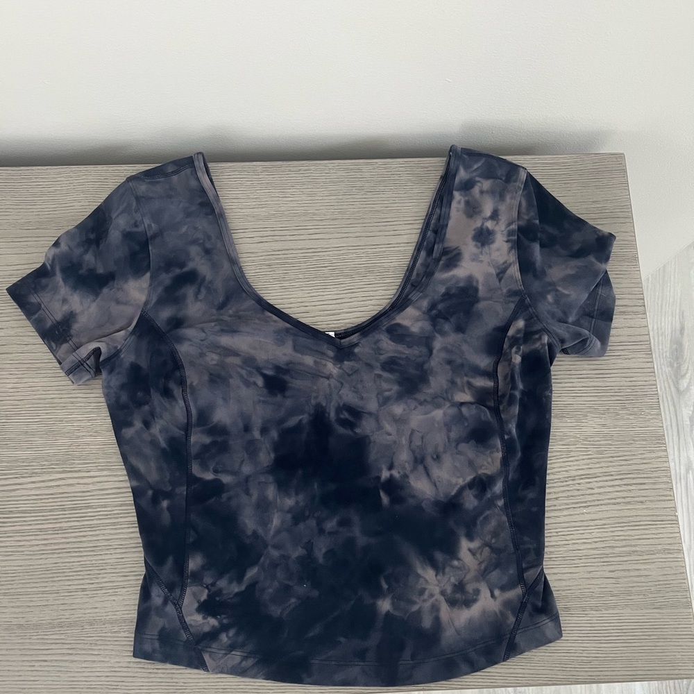 Align Diamond dye navy top